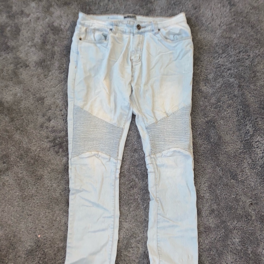 Blue biker jeans H&M